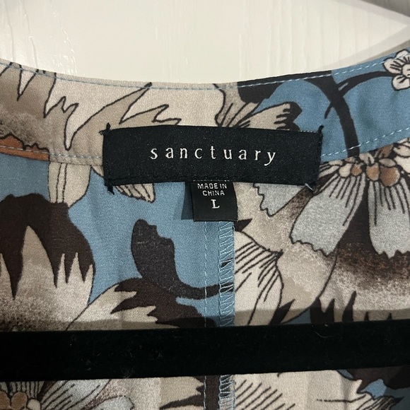 Sanctuary Blue and Brown Floral Blouse - Picture 6 of 9